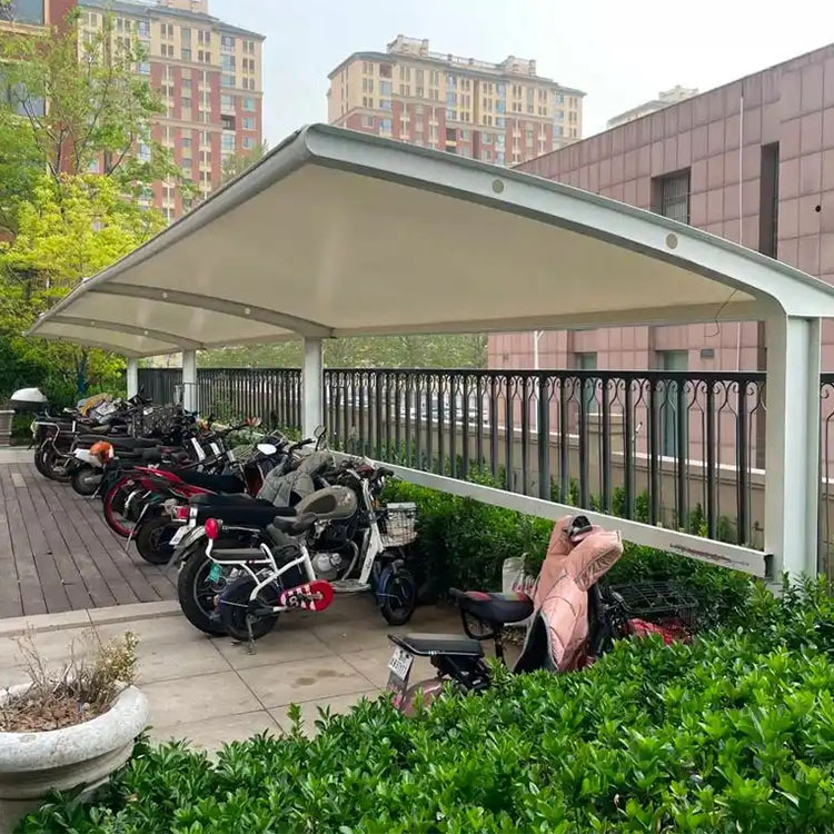 柏乡县膜结构电动车棚